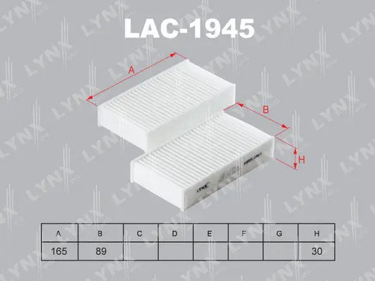 Filter, cabin air (LAC-1945)