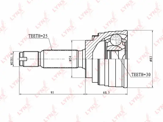 Joint Kit, drive shaft (CO-5501)