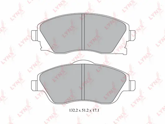 Brake Pad Set, disc brake (BD-5915)