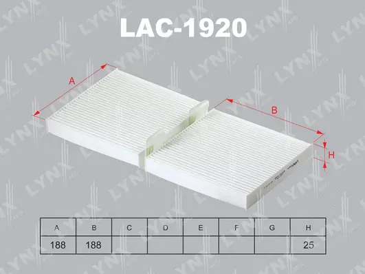 Filter, cabin air (LAC-1920)