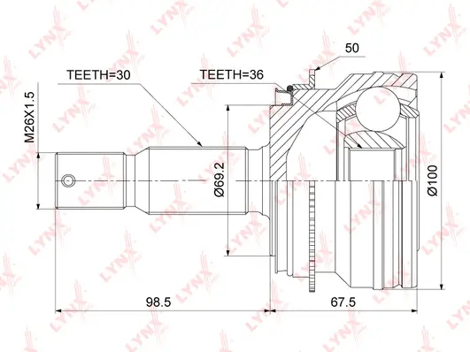 Joint Kit, drive shaft (CO-3894A)