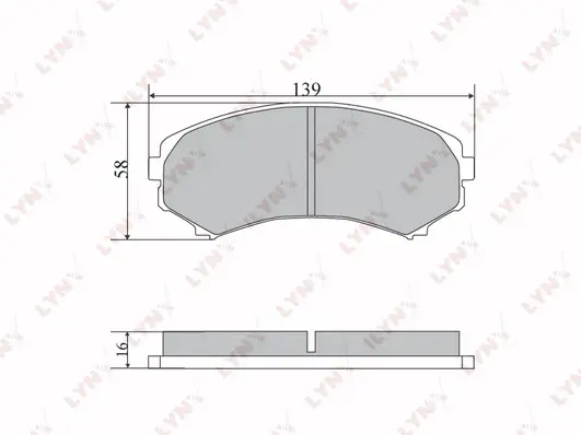 Brake Pad Set, disc brake (BD-5730)