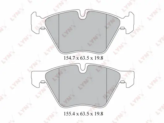 Brake Pad Set, disc brake (BD-1414)