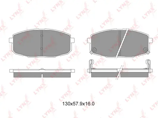 Brake Pad Set, disc brake (BD-4404)