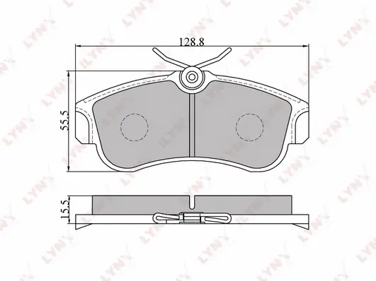 Brake Pad Set, disc brake (BD-5735)