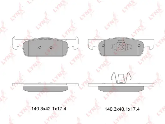 Brake Pad Set, disc brake (BD-6322)