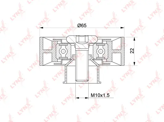 Deflection/Guide Pulley, V-ribbed belt