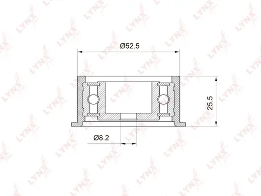 Deflection/Guide Pulley, timing belt (PB-3023)