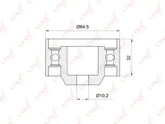 Deflection/Guide Pulley, timing belt (PB-3017)