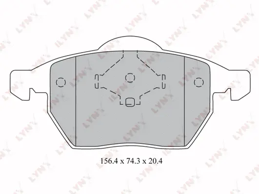 Brake Pad Set, disc brake (BD-1213)