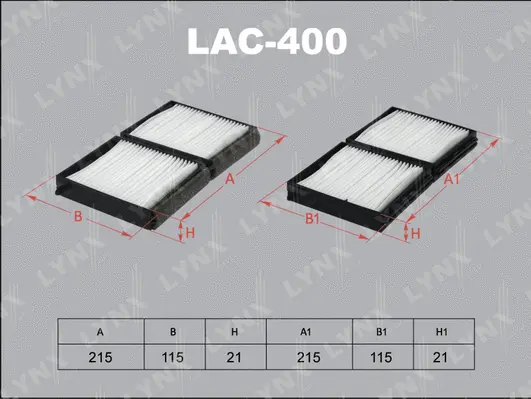 Filter, cabin air (LAC-400)