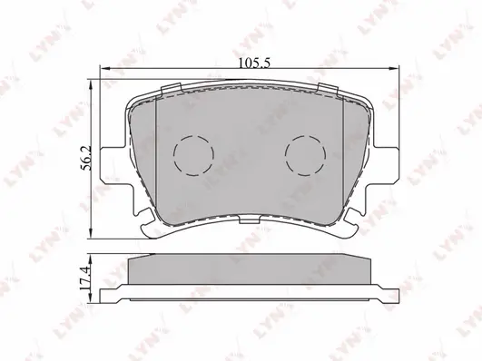 Brake Pad Set, disc brake (BD-1204)