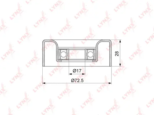 Deflection/Guide Pulley, V-ribbed belt (PB-7047)