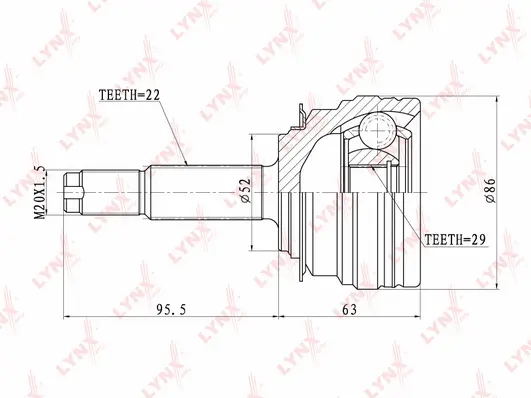 Joint Kit, drive shaft (CO-1810)