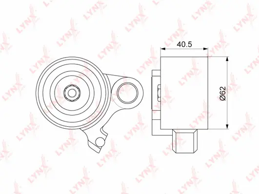 Tensioner Pulley, timing belt (PB-1206)