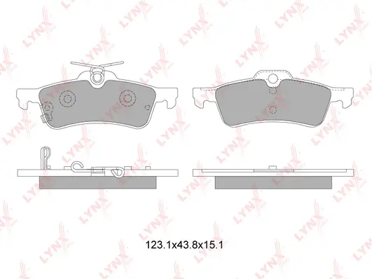 Brake Pad Set, disc brake (BD-7600)