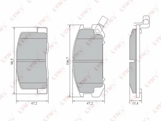 Brake Pad Set, disc brake (BD-7560)