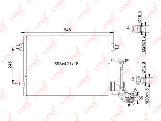 Condenser, air conditioning (RC-0126)