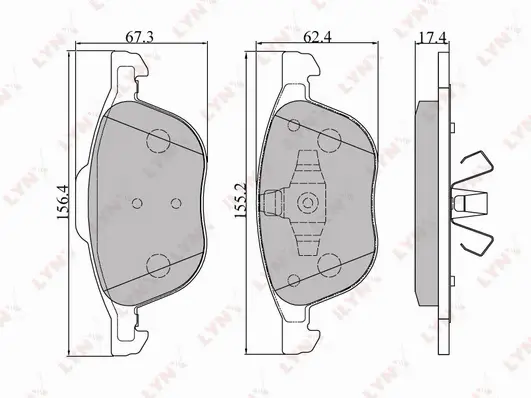 Brake Pad Set, disc brake (BD-3001)