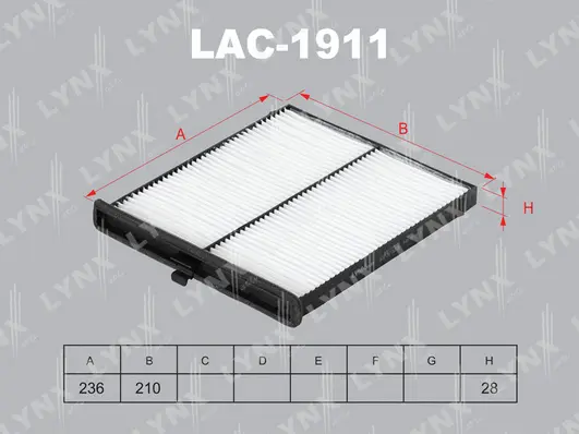 Filter, cabin air (LAC-1911)