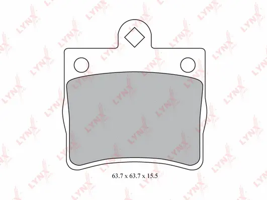 Brake Pad Set, disc brake (BD-5313)