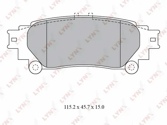 Brake Pad Set, disc brake (BD-7597)