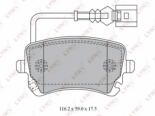 Brake Pad Set, disc brake (BD-8033)
