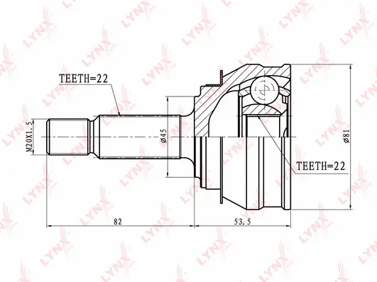 Joint Kit, drive shaft (CO-8001)