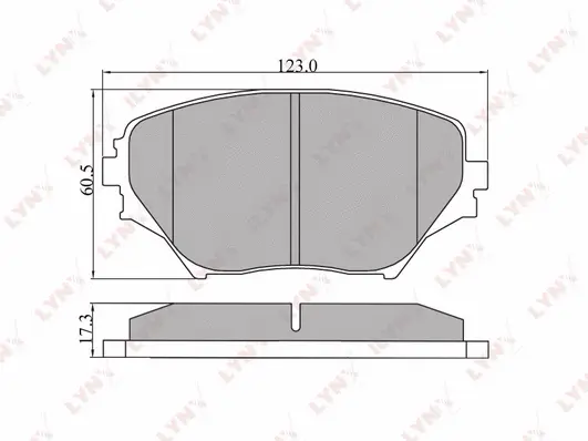Brake Pad Set, disc brake (BD-7511)