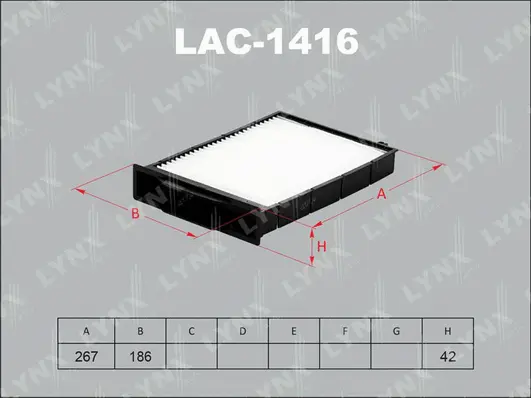 Filter, cabin air (LAC-1416)