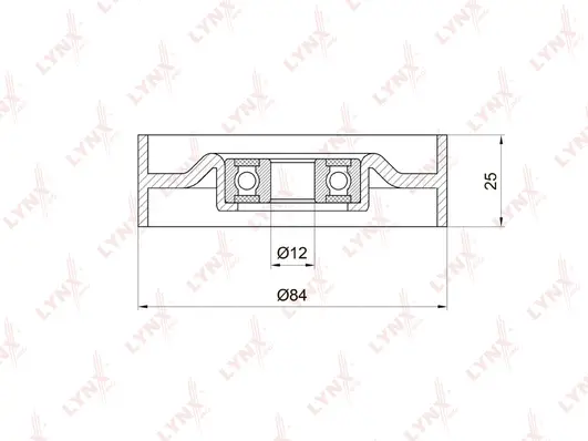 Tensioner Pulley, V-ribbed belt (PB-5015)