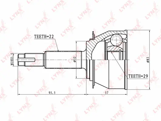 Joint Kit, drive shaft (CO-1803)