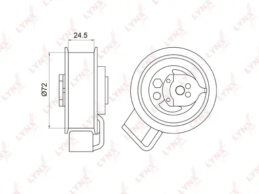 Tensioner Pulley, timing belt (PB-1009)