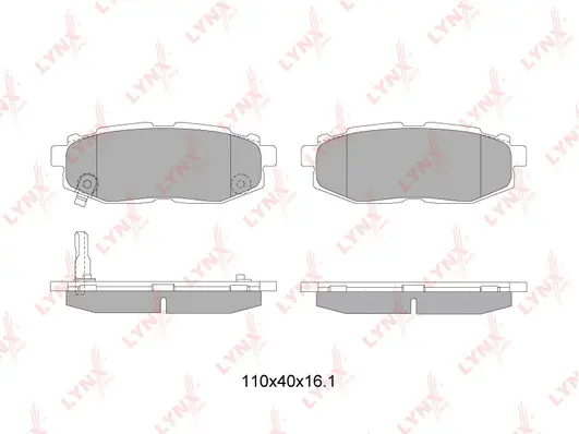 Brake Pad Set, disc brake (BD-7114)