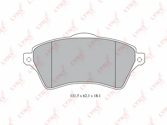 Brake Pad Set, disc brake (BD-5005)