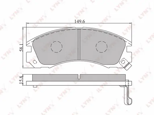 Brake Pad Set, disc brake (BD-5501)