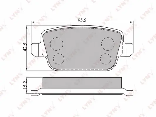 Brake Pad Set, disc brake (BD-3005)