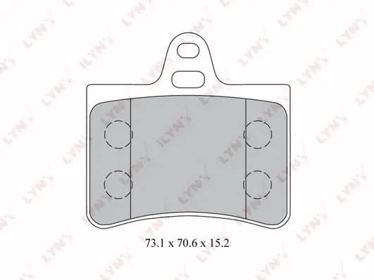 Brake Pad Set, disc brake (BD-2210)