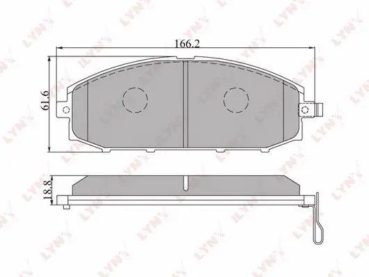 Brake Pad Set, disc brake (BD-5715)