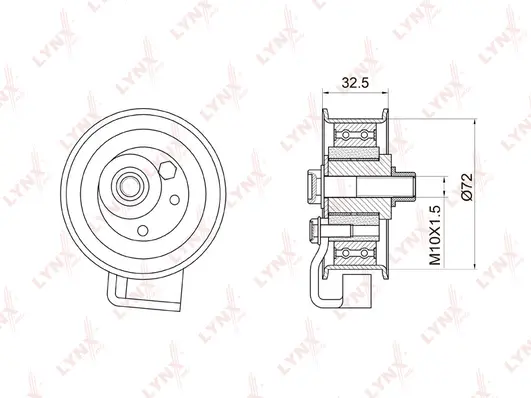 Tensioner Pulley, timing belt (PB-1007)