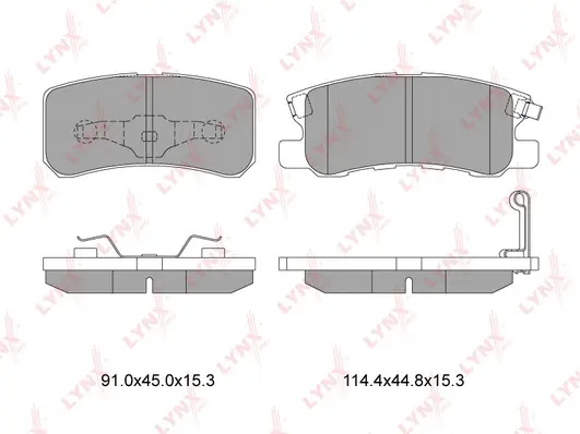 Brake Pad Set, disc brake (BD-5507)