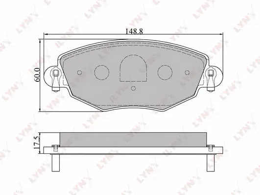 Brake Pad Set, disc brake (BD-3006)