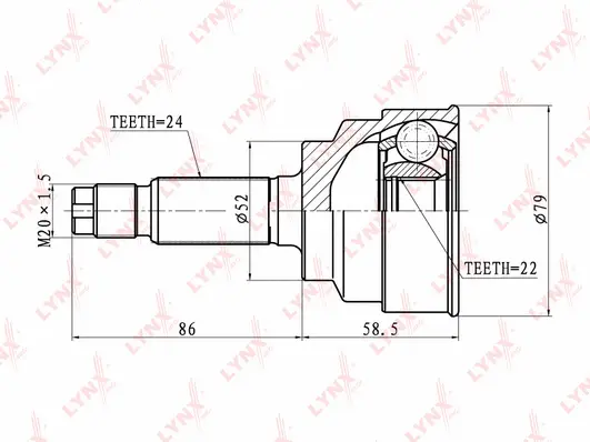 Joint Kit, drive shaft (CO-4402)