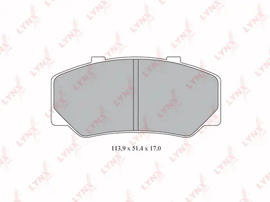 Brake Pad Set, disc brake (BD-7807)
