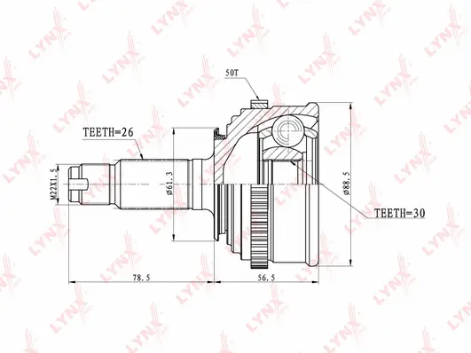 Joint Kit, drive shaft (CO-3650A)