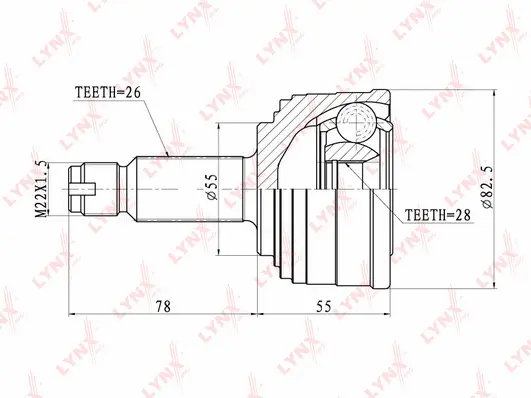Joint Kit, drive shaft (CO-3405)