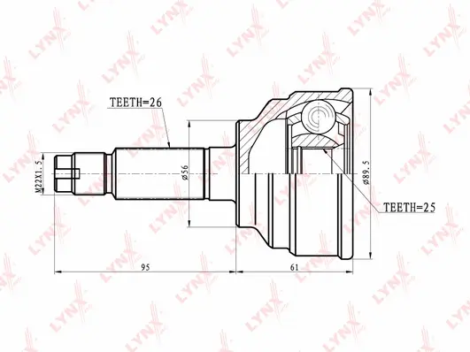 Joint Kit, drive shaft (CO-5116)
