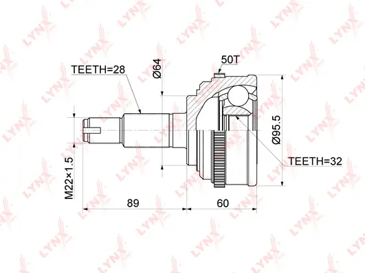Joint Kit, drive shaft (CO-3414A)