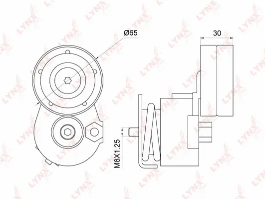 Belt Tensioner, V-ribbed belt (PT-3139)