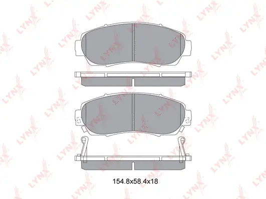 Brake Pad Set, disc brake (BD-3435)